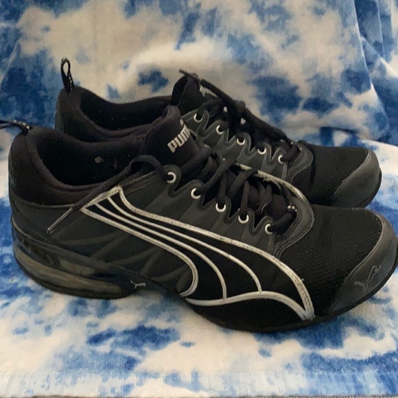 Puma men’s black sneakers size 10 - Picture 4 of 5